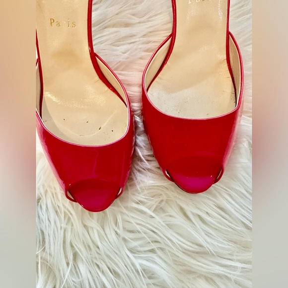 Christian Louboutin Peep-Toe Heels - Picture 4 of 13
